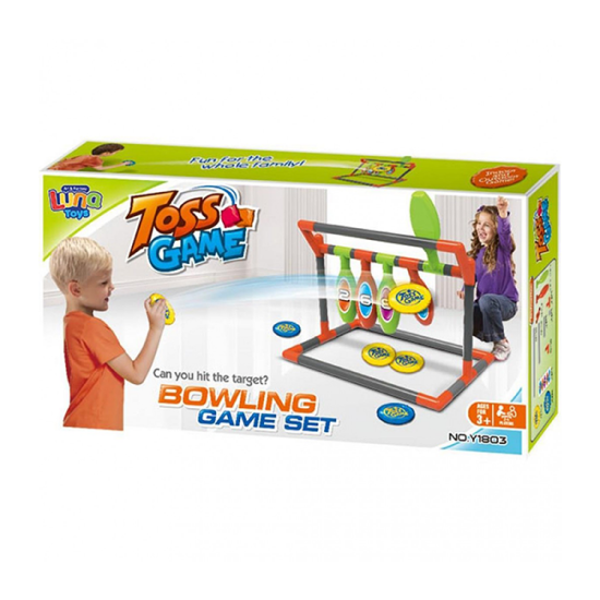 صورة لعبه رمي البولنج - ألوان وأرقام متعدده 